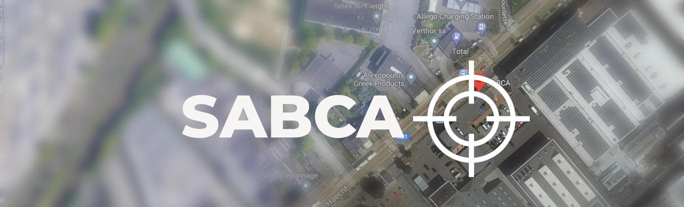 een satellietfoto van het Belgische wapenbedrijf SABCA